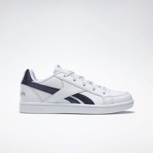 Reebok Royal Prime Turnschuhe Kinder - Weiß/Navy/Silber Metal - DE 078-GWY